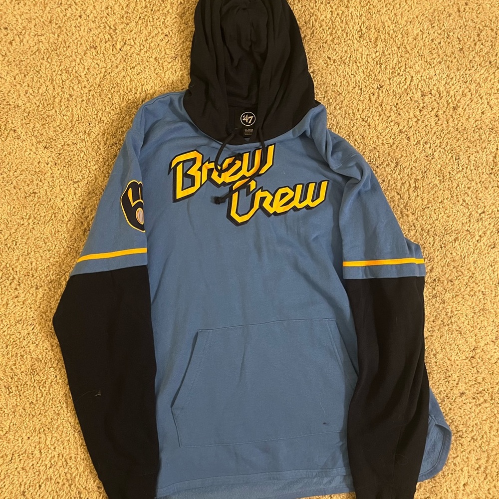 47 Blue and Black Brew Crew Sweatshirt
